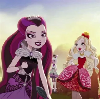 👍 Raven Queen Ever After High мультфильм, девушка, мода, магия, сказка telegram sticker