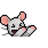 👏 鼠标, 像素画, 动物, 卡通 telegram sticker