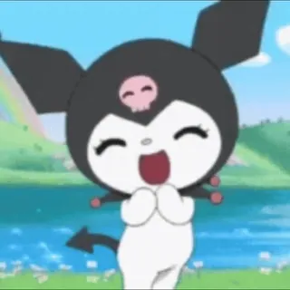 🕸 Kuromi kuromi, sanrio, kawaii, anime, kreskówka, postać telegram sticker
