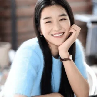 😁 mujer, retrato, sonrisa, asiática, chica, guapa telegram sticker
