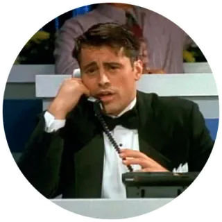 📞 Joey Tribbiani Friends Joey, Friends, TV Serie, Comedy, Sitcom whatsapp sticker