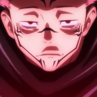 😐 Ryomen Sukuna Jujutsu Kaisen 动漫, 漫画, 两面宿傩, 咒术回战, 咒灵 whatsapp sticker