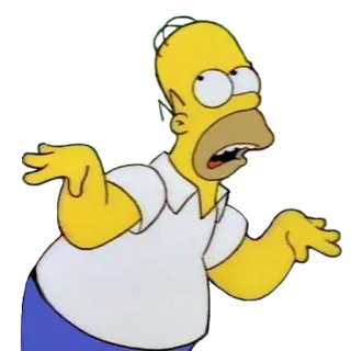 😙 Homer Simpson The Simpsons cartoon, simpsons, homer simpson, character, humor, funny telegram sticker