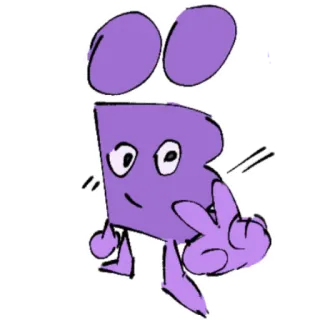 😶 Personagem, Desenho animado, Gesto ofensivo whatsapp sticker