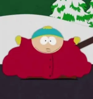 🌟 Eric Cartman South Park Cartoni animati, South Park, Cartman, Divertente, Commedia, Personaggio telegram sticker