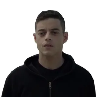 😒 Elliot Alderson Mr. Robot Hacker, Mr. Robot, Elliot, Rami Malek, Serie telegram sticker