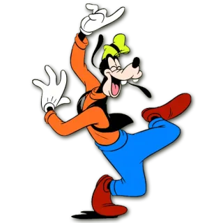 😝 Goofy cartoni animati, Disney, felice, goffo telegram sticker
