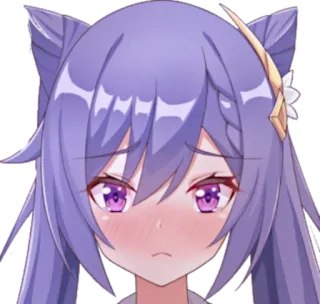 ⚡️ Keqing Genshin Impact Anime, Genshin Impact, Keqing, Videospiel, Cartoon whatsapp sticker