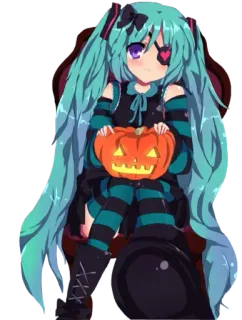 Anime Halloween @Anak_kucing_stiker telegram stickers