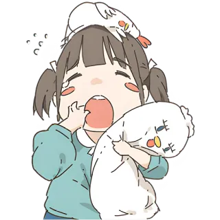 Немечан и кура @Nyasticks telegram stickers