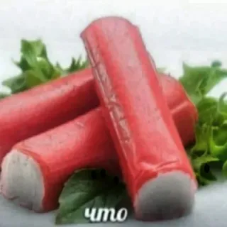 🤨 что nourriture, bâtonnets de crabe, surimi, russe telegram sticker