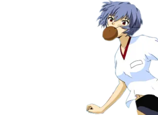 😜 Rei Ayanami Neon Genesis Evangelion Anime, Mangá, Garota, Rei Ayanami, Neon Genesis Evangelion whatsapp sticker