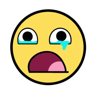 😯 meme, crying, sad, reaction, emoji, internet meme telegram sticker