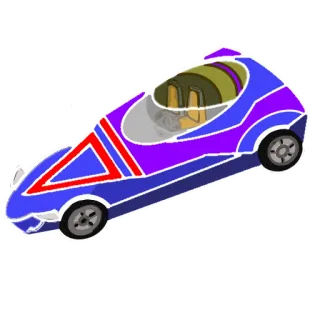 🏎️ машина, транспорт, автомобиль, транспортировка, гонки, скорость, фиолетовый, синий whatsapp sticker