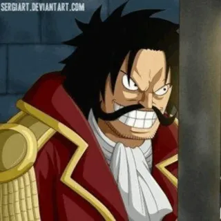 🪐 Gol D. Roger One Piece anime, pirate, captain, manga, one piece telegram sticker