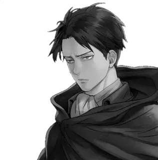 😎 Eren Yeager Attack on Titan eren yeager, anime, attack on titan, character, manga, fanart telegram sticker