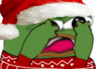 😲 Pepe the Frog Pepe the Frog, Christmas, meme, offensive, middle finger whatsapp sticker