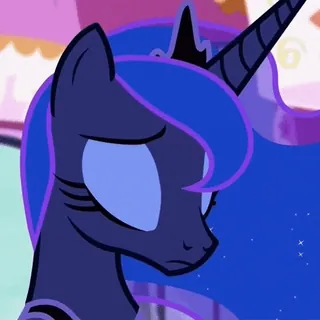 😔 Princess Luna My Little Pony: Friendship is Magic Pony, Caballo, Dibujos animados, Princesa, Luna, Magia telegram sticker