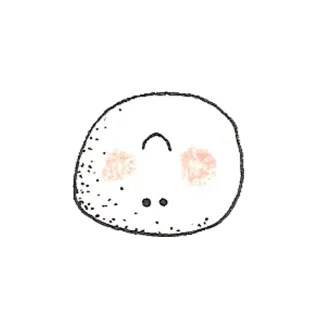 🙃 Капля, Милый, Лицо, Простой, Минималистичный, Мультик telegram sticker