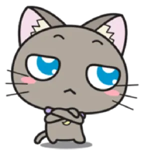 🙄 gato, fofo, animal, adesivo, desenho animado, gatinho whatsapp sticker