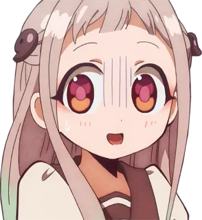😰 Nene Yashiro Toilet-bound Hanako-kun Anime, süß, Charakter, Mädchen, japanisch whatsapp sticker