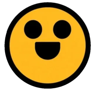 😃 Эмодзи, Смайлик, Счастливый, Желтый whatsapp sticker