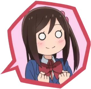 🤗 Anime, Manga, Ragazza, Uniforme scolastica, Cartone animato telegram sticker