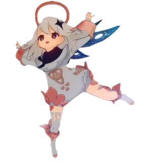 😀 Paimon Genshin Impact アニメ, かわいい, カワイイ, ゲーム, ファンタジー, キャラクター telegram sticker