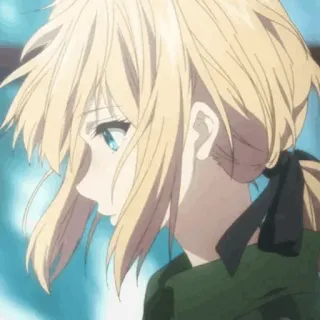 💎 Violet Evergarden Anime, Cô gái, Nhân vật, Violet Evergarden, Hoạt hình telegram sticker
