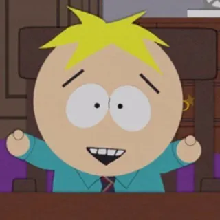 😊 Butters Stotch South Park hoạt hình, Butters, South Park, nhân vật, hài, hoạt hình telegram sticker