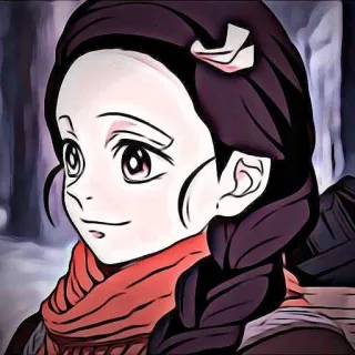🌿 Nezuko Kamado Demon Slayer Anime, Manga, Demon Slayer, Nezuko Kamado, Cartoon, Sticker, Japanische Animation, Fantasy whatsapp sticker
