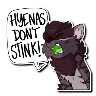 🗯 HYENAS DON'T STINK! telegram sticker
