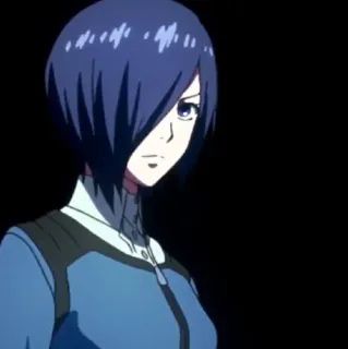 🪁 Touka Kirishima Tokyo Ghoul อนิเมะ, ตัวละคร, ภาพเหมือน, โทวกะ, Tokyo Ghoul, กูล telegram sticker