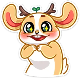 🤩 Hamster, süß, Tier, kawaii, Cartoon telegram sticker