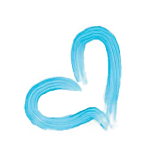 💙 corazón, amor, pincelada, azul, abstracto telegram sticker