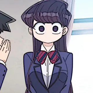 🧬 Komi Shouko Komi Can't Communicate Anime, Manga, Uniforme scolaire, Choqué(e), Komi Can't Communicate, Komi Shouko, Mignon(ne) whatsapp sticker