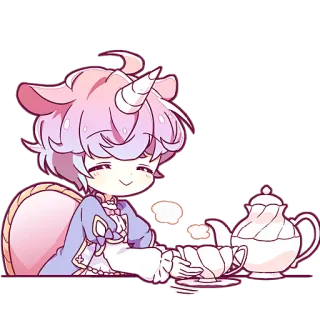 Принц Единорог @Nyasticks telegram stickers