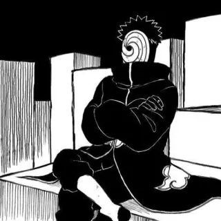 🍭 Tobi Naruto anime, manga, villain, masked, uchiha, obito telegram sticker