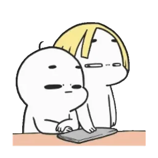 😑 Meme, Cartone animato, Personaggio, Carino, Reazione, Divertente, Emozione telegram sticker