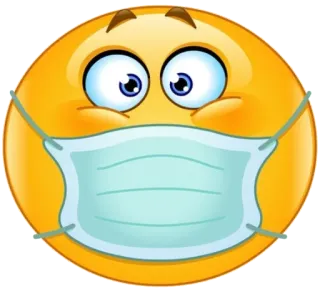 😷 Emoji, Maske, Gesicht, Pandemie, Medizinisch telegram sticker
