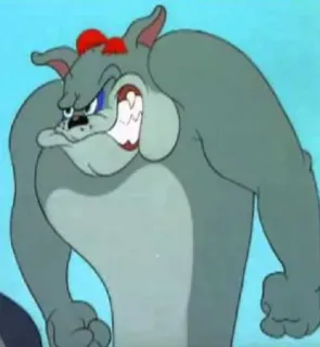 😡 Spike Tom and Jerry мультфильм, собака, злой, мультяшная собака, бульдог whatsapp sticker
