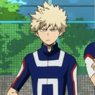 🍺 Bakugo Katsuki My Hero Academia Anime, Manga, Bakugo, My Hero Academia, Karakter, marah telegram sticker