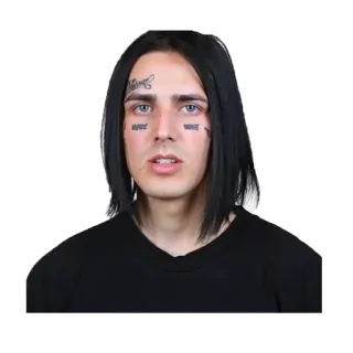 😑 HATE man, tattoo, hate, person whatsapp sticker