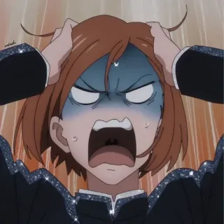 🔨 Nobara Kugisaki Jujutsu Kaisen Anime, Karakter, Marah, Frustrasi, Jujutsu Kaisen, Nobara Kugisaki telegram sticker