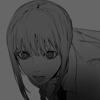 🖇 Makima Chainsaw Man มาคิมะ, เชนซอว์แมน, อนิเมะ, มังงะ, ผู้หญิง, ตัวละคร whatsapp sticker