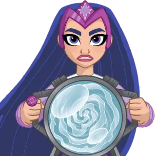 😬 Supergirl DC Super Hero Girls supergirl, dc super hero girls, cartoon, female superhero, animated telegram sticker