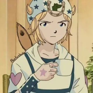 ☕️ Johnny Joestar JoJo's Bizarre Adventure Anime, Charakter, Illustration, Manga, JJBA, Jojos bizarre Abenteuer, Johnny Joestar telegram sticker