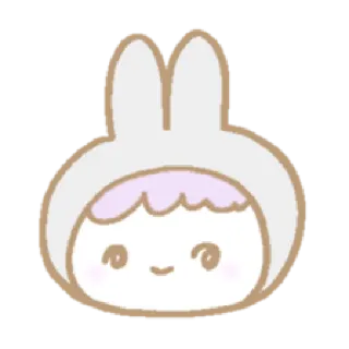 ☺️ กระต่าย, น่ารัก, คาวาอิ, การ์ตูน, สัตว์, ภาพวาด telegram sticker