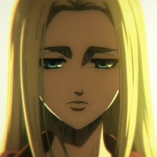 ⚔️ Annie Leonhart Attack on Titan Anime, Personagem, Fanart, Retrato telegram sticker