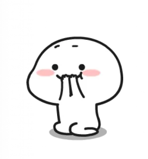 🤢 Cartone animato, Carino, Blob, Semplice, Kawaii whatsapp sticker